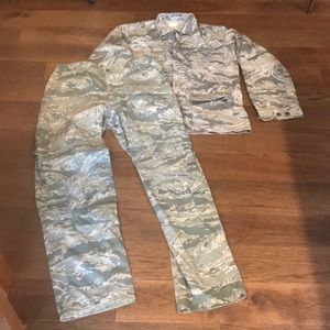 Military camo jacket and pants